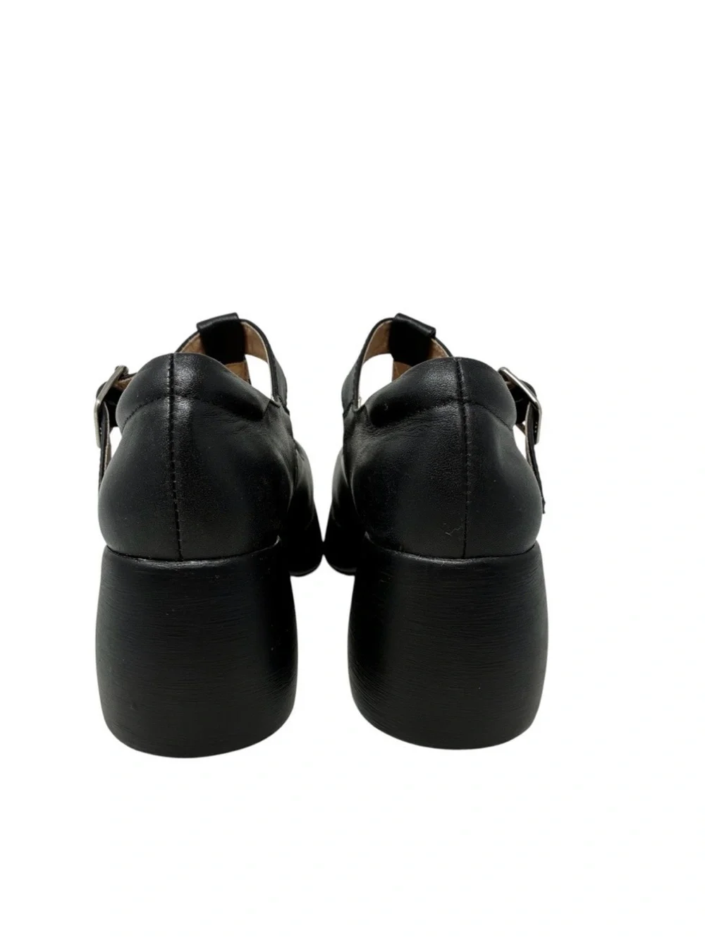 Jaro Vega Black T-Strap Platform Chunky Heel Mary Jane’s Size 7